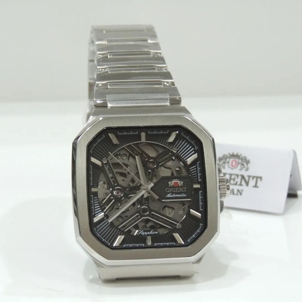 Relógio Orient Automático Skeleton Safira NH7SS008 G1SX