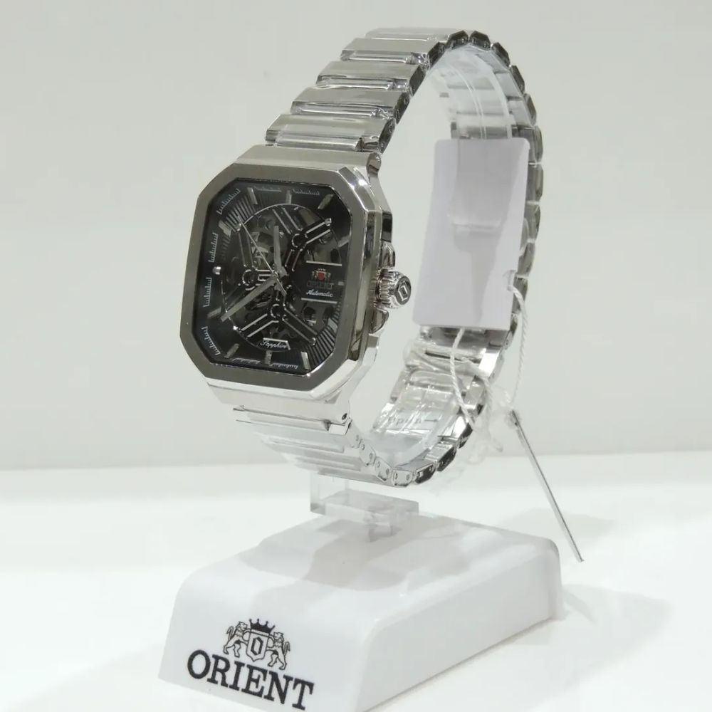 Relógio Orient Automático Skeleton Safira NH7SS008 G1SX