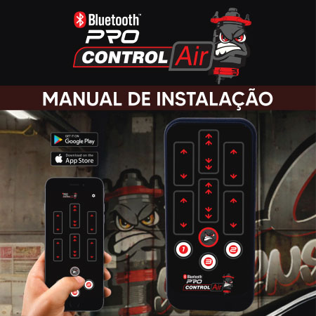 Manual de instalação Controle PRO Control Air Bluetooth