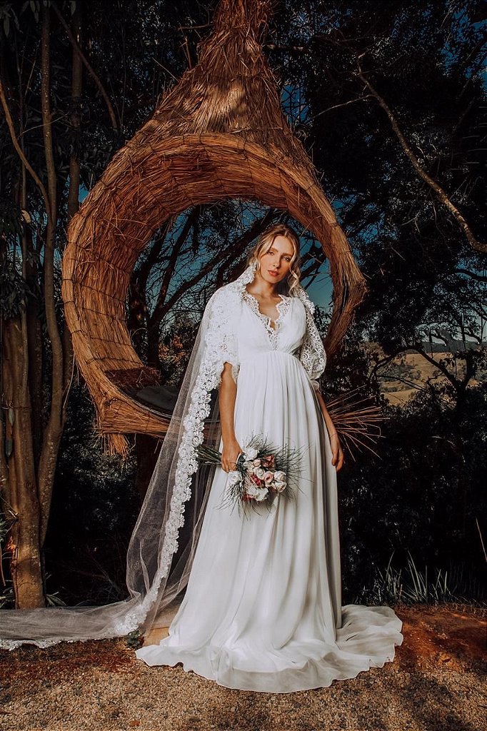 vestido guipir doce maria