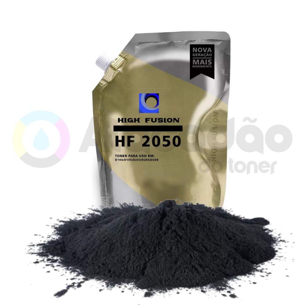 Pó de Toner High Fusion HF2050 Compatível Lexmark/Samsung/Xerox