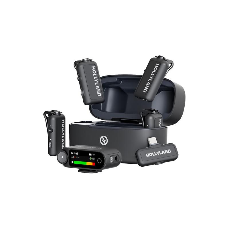 配信機器・PA機器・レコーディング機器 HOLLYLAND Lark Max2 Hollyland Lark Max 2 Combo para 4 Pessoas - Loja Viddium