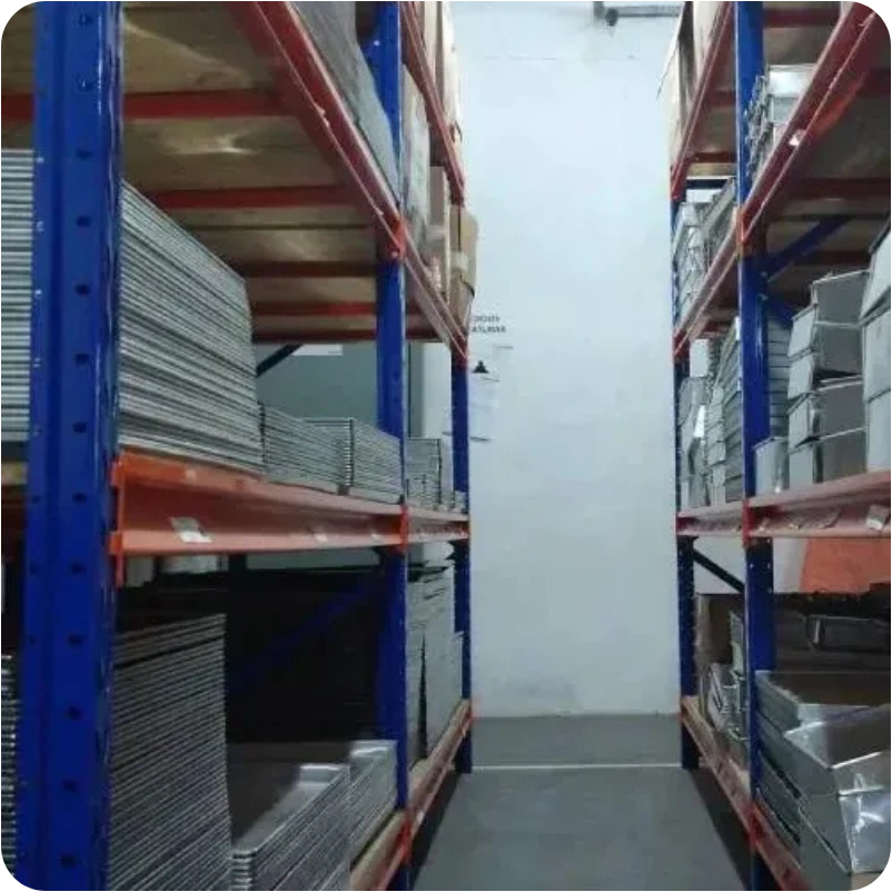 Estoque da nova fábrica