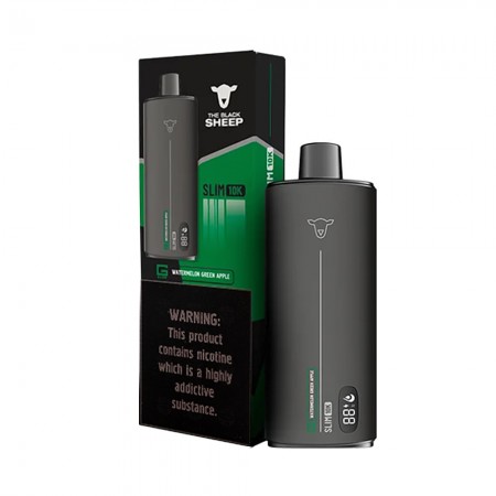 elfbar nachfüll pod läuft aus Black Sheep 10K - Watermelon Green Apple - Slim 10.000 Puffs