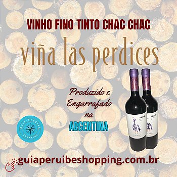 Vinho Argentino tinto seco Chac Chac em Peruíbe