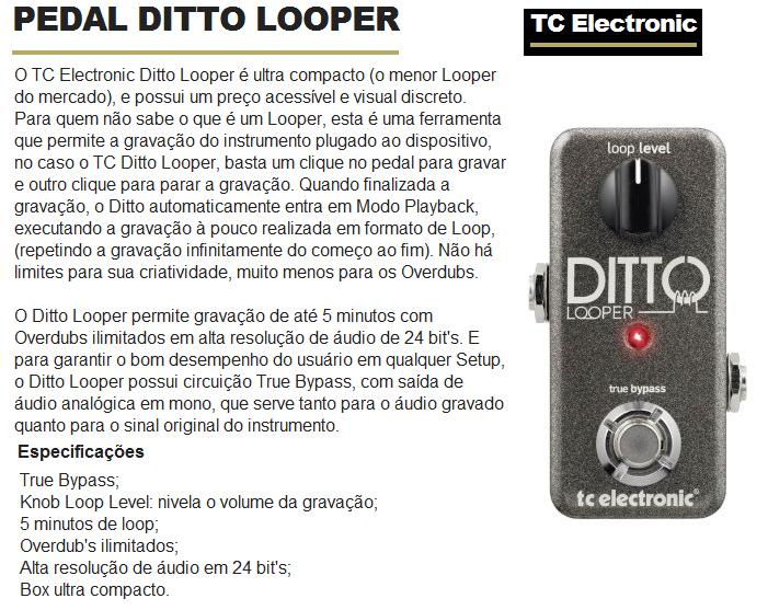 ギター TC Electronic DITTO+ LOOPER Pedal TC Electronic Ditto + Looper