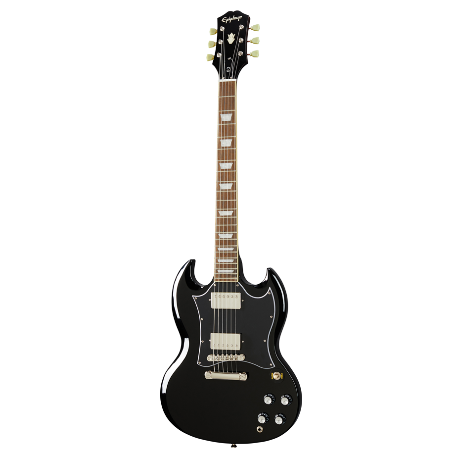 Epiphone SG ブラックエレキギター Guitarra SG STANDARD - cor: EBONY Preta - MUSICWARE INSTRUMENTOS