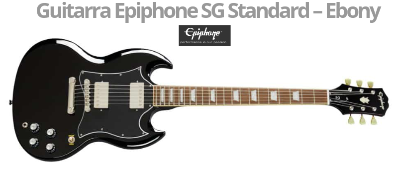 Guitarra SG STANDARD - cor: EBONY Preta - MUSICWARE INSTRUMENTOS