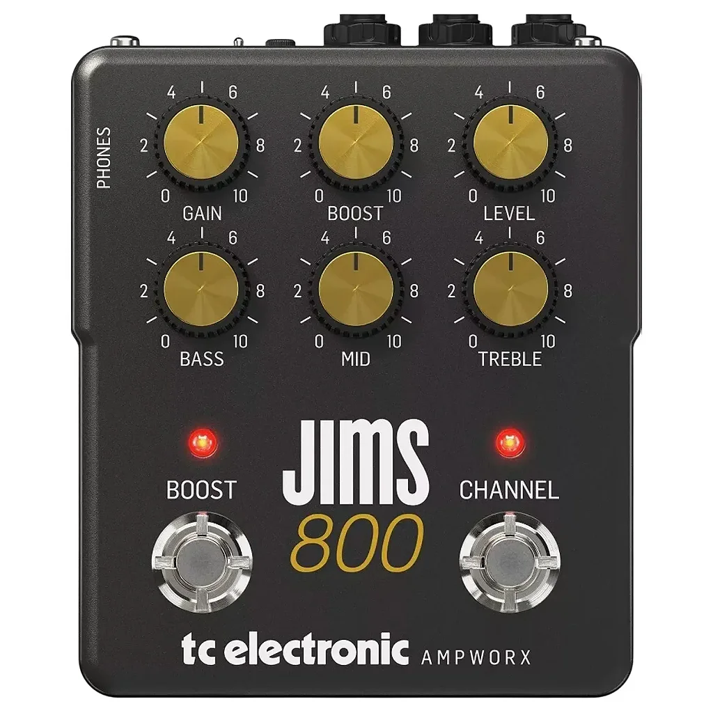 PEDAL TC ELECTRONIC JIMS 800 PREAMP - MUSICWARE INSTRUMENTOS MUSICAIS