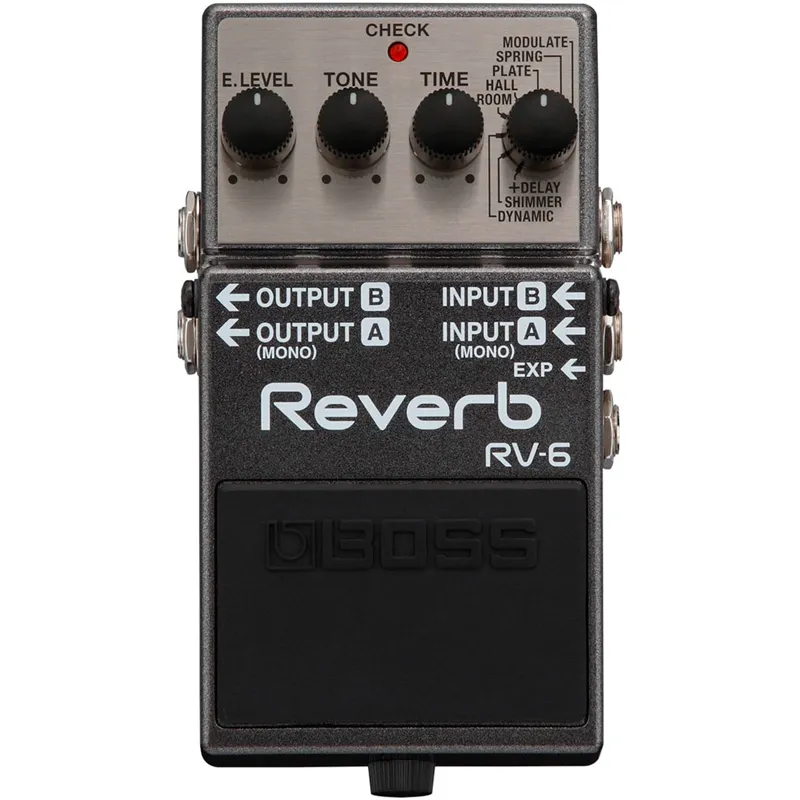 PEDAL BOSS RV-6 REVERB - STEREO - MUSICWARE INSTRUMENTOS MUSICAIS
