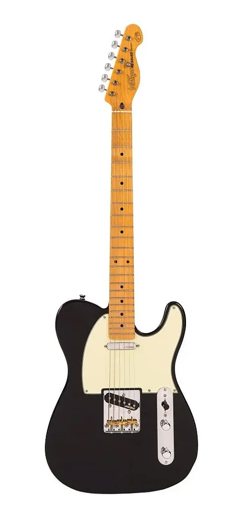 Guitarra Vintage V75 Reissued Corpo Alder Braço Maple cor: Black
