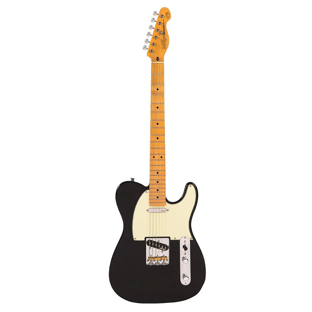 Guitarra Vintage V75 Reissued Corpo Alder Braço Maple cor: Black