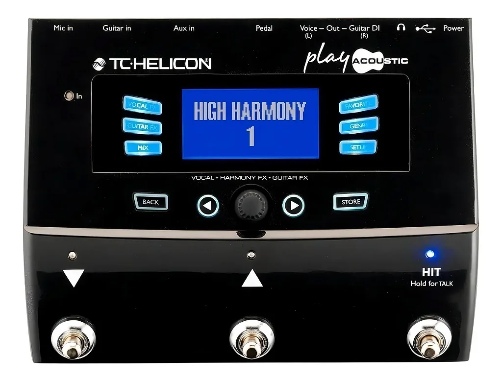 PEDALEIRA TC HELICON PLAY ACOUSTIC P/ VIOLÃO - MUSICWARE