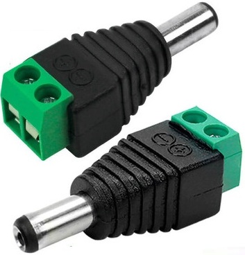 Conector PLUG Borne Verde Macho Parafuso P4 J4 Para Fonte e LEDs
