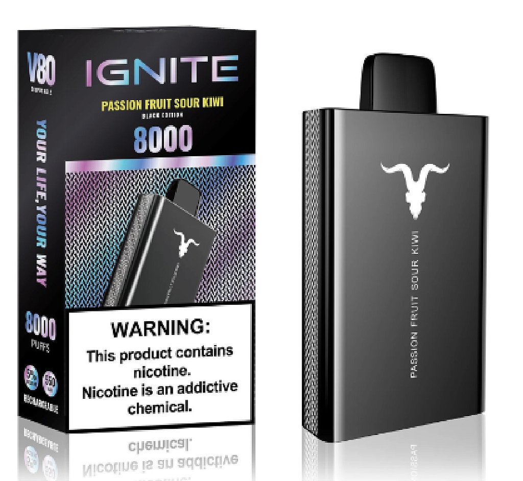 Ignite 8000 Puffs Passion Fruit Sour Kiwi - CORUJA SHOP