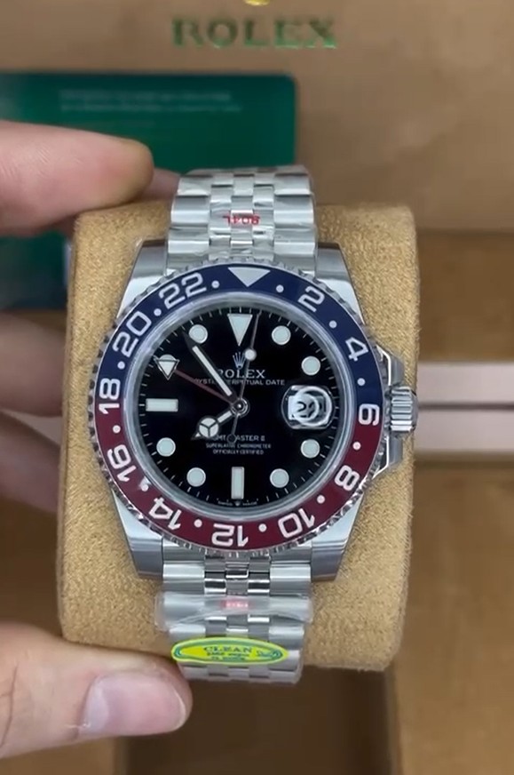 Relógio Executivo Luxo Masculino Modelo SKU RLX1220 - Rlx GMT