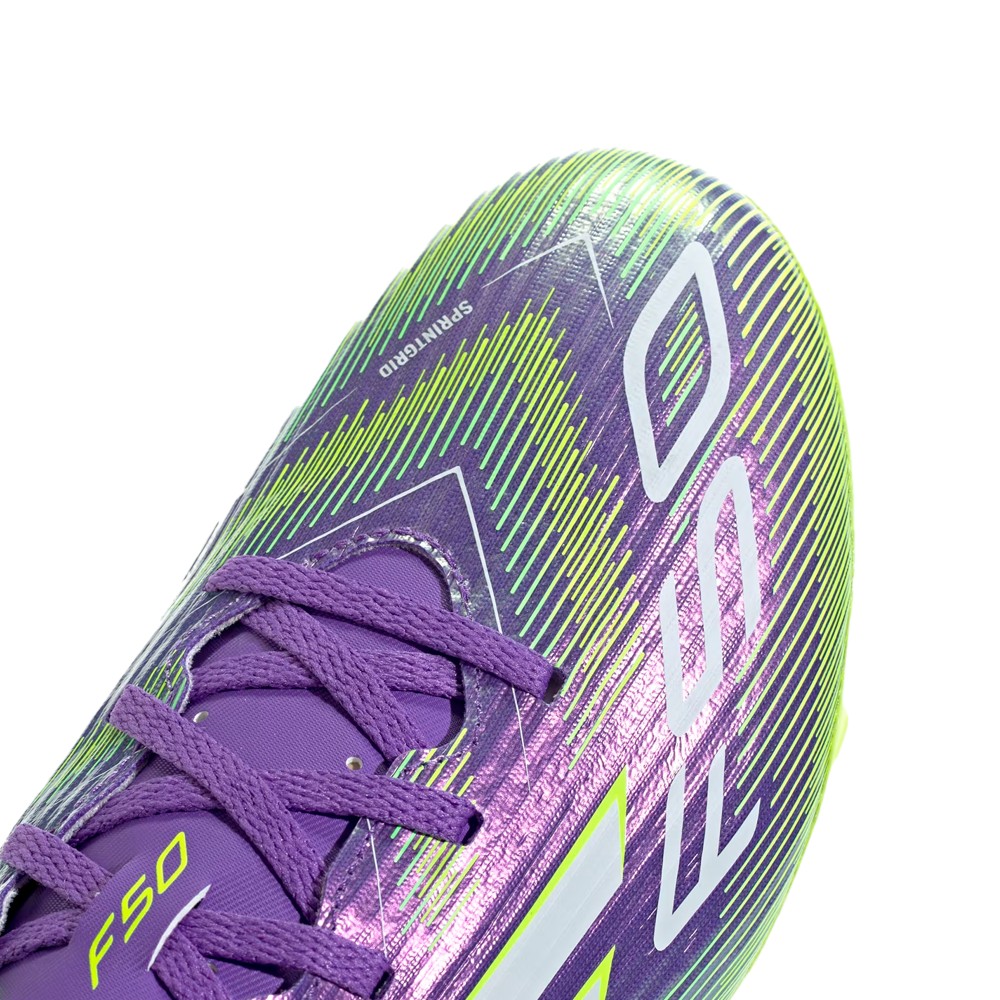 Chuteira Adidas Campo F50 Club Infantil Roxo/Verde - Sport West