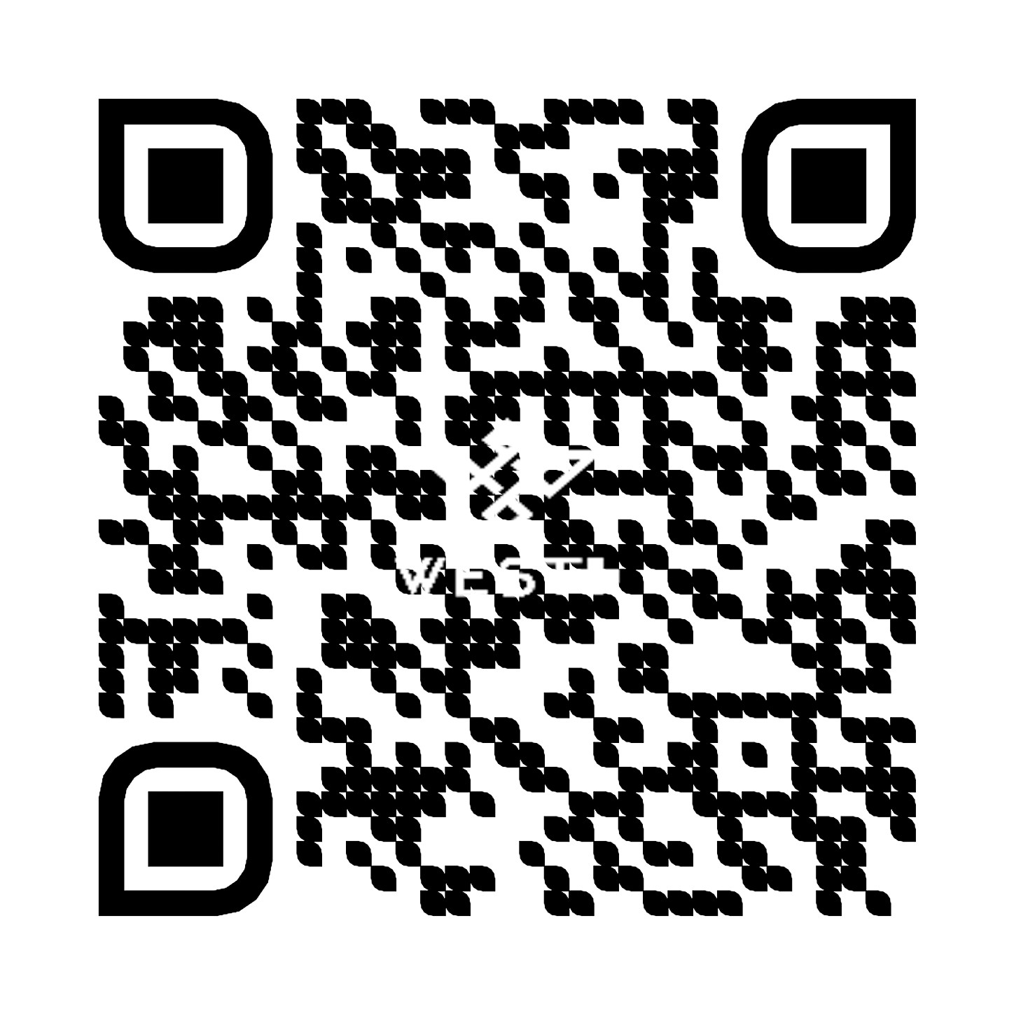 QR Code West+ redes sociais