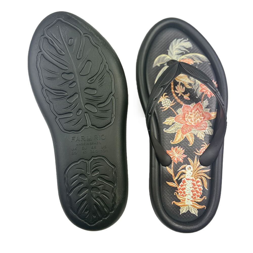 FARM*新シューズライン**Ape**Chinelo Canoa Print peixe Comprar Chinelo Canoa Riqueza Tropical Apé Farm - Ouseup