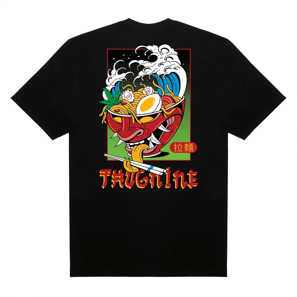 Camiseta Thug Nine Lamen Storm Preto - West + | A loja que renova