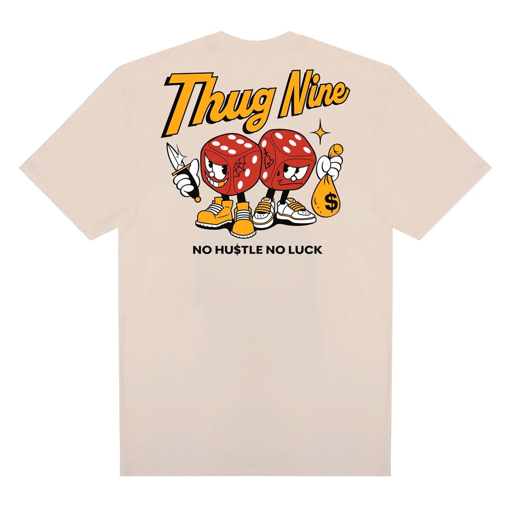 Camiseta Thug Nine OG Dices Bege - West + | A loja que renova seu