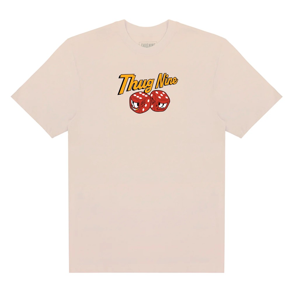 Camiseta Thug Nine OG Dices Bege - West + | A loja que renova seu