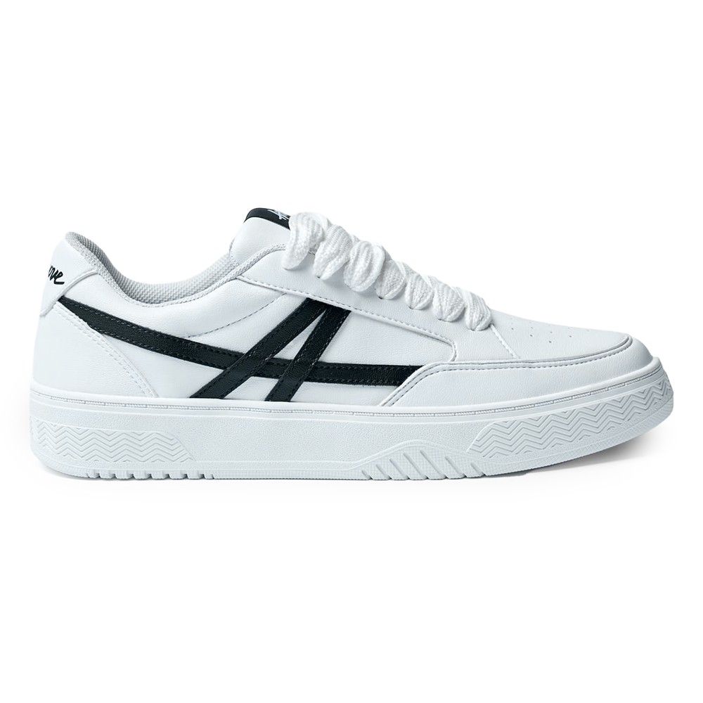 Tenis New Step One X Approve Branco e Preto - West + | A loja que