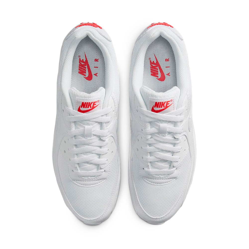Tênis Nike Air Max 90 Branco e Vermelho - West + | A loja que