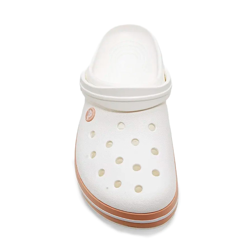 Sandália Crocs Crocband Branco, Rose - West + | A loja que renova