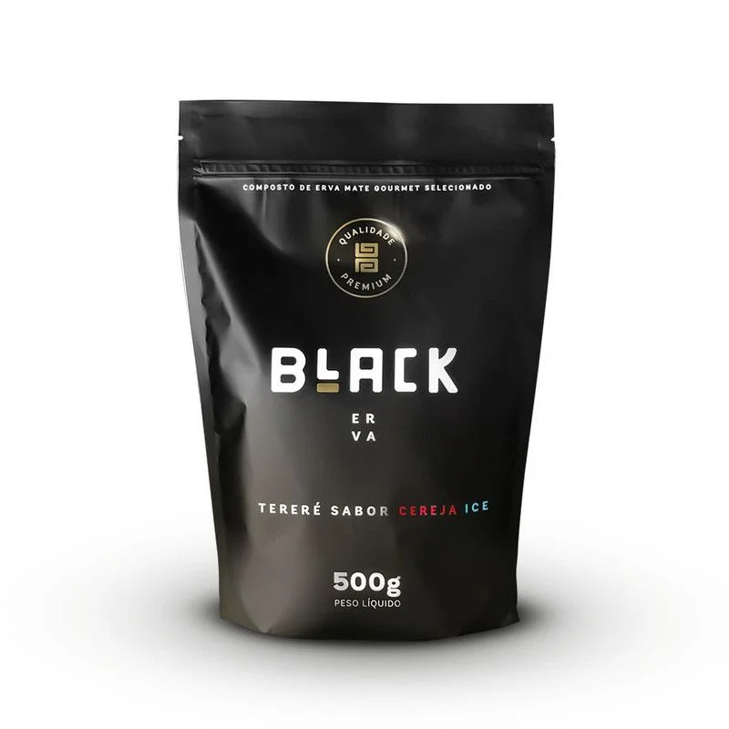 ERVA MATE BLACK CEREJA ICE 500G - DZ9 Empório e Conveniência