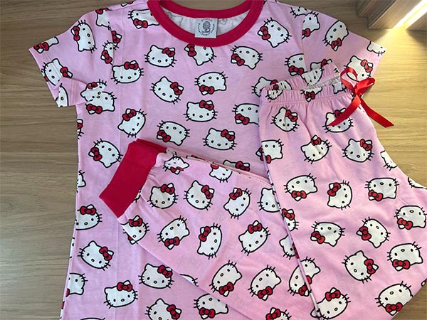 pijama hello kitty para meninas