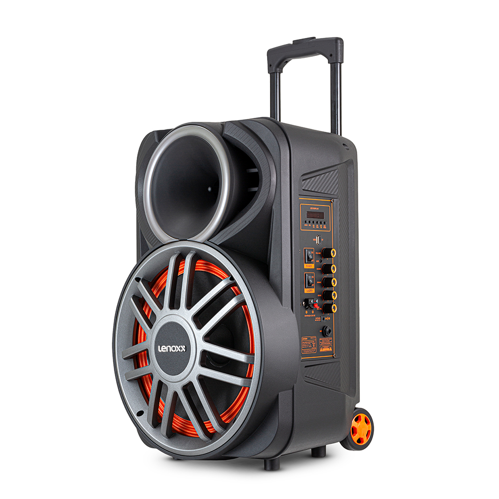 Caixa de Som Amplificada Lenoxx LCA12 600W Bluetooth Bivolt - O