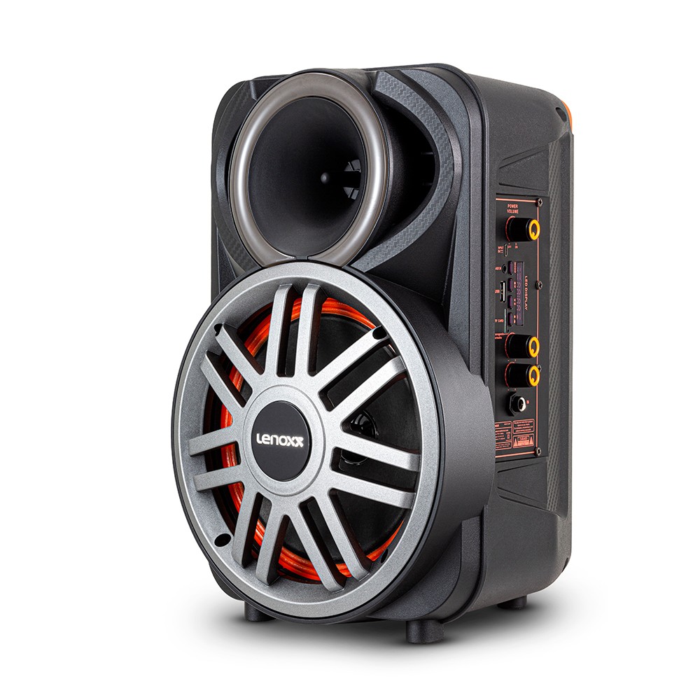 Caixa De Som Amplificada Lenoxx Lca8 300w Bluetooth Bivolt - O