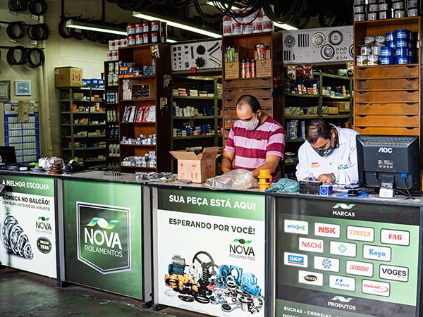interior da loja nova rolamentos