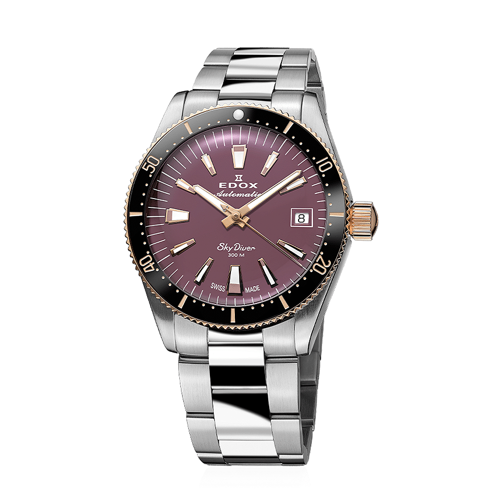 Edox Skydiver 38mm Date Automatic - Diver Suíço Compacto