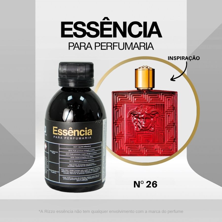 Essência Eros Flame Versace Concentrada para Perfumaria N°26