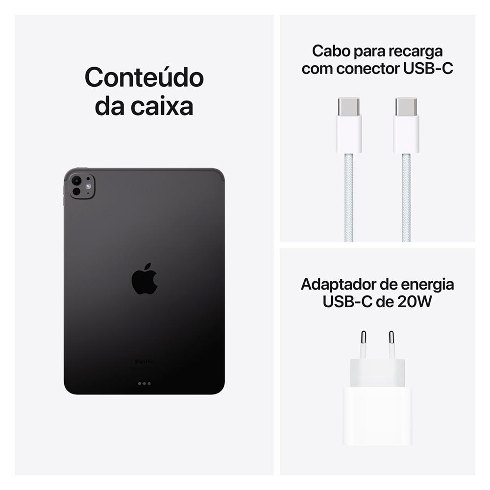iPadPro13インチM4 512GB Wi-Fiスペースブラック Comprar iPad Pro de 13 polegadas Wi‑Fi 512 GB com vidro