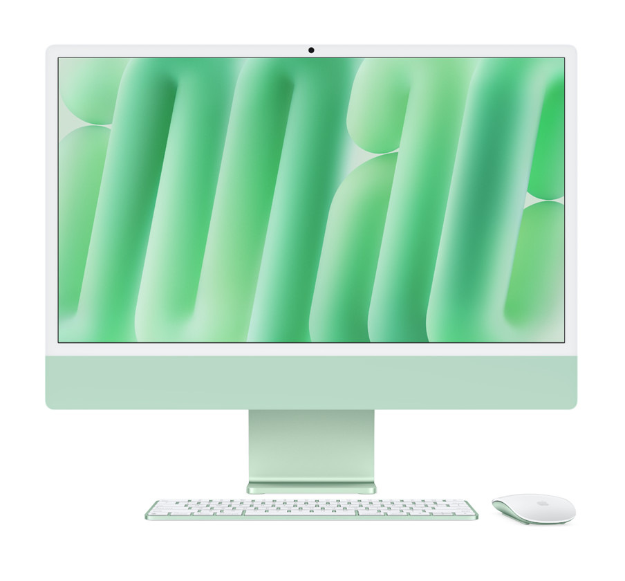 Imac M4 24” 2024 CPU 10 GPU 10 24GB 512GB Azul Prata Silver Verde