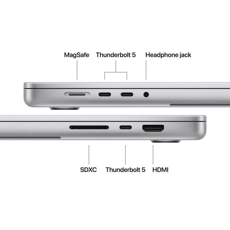 MacBook Pro 16 M5 Pro 48gb 1TB 2026 Prata SilverMGE64BZ/A Prateado