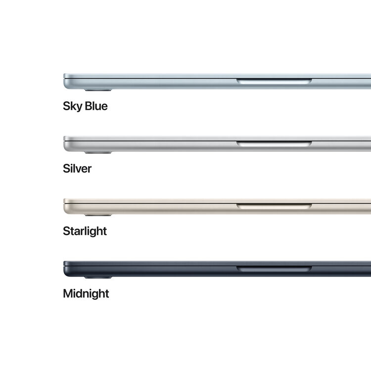 MacBook Air 13.6 M5 24gb 1TB 2026 Prata - Meia Noite - Estelar