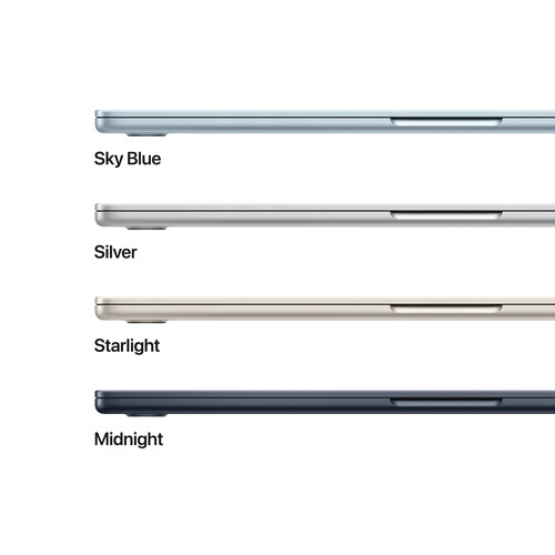 MacBook Air 15 M5 24gb 1TB Prata - Meia Noite - Estelar - Azul