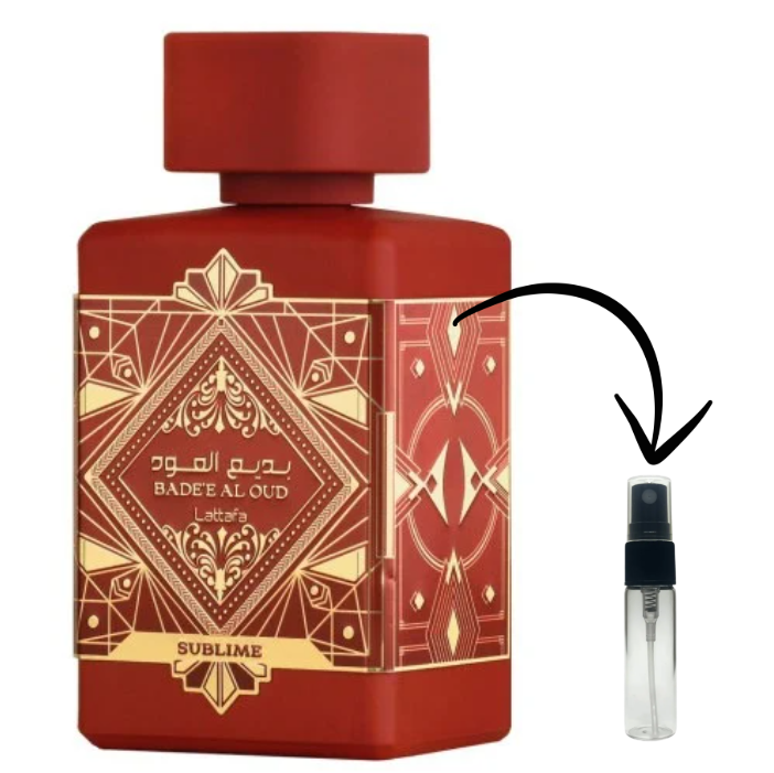 Decant Bade'e Al Oud Sublime Lattafa Perfumes 5ml