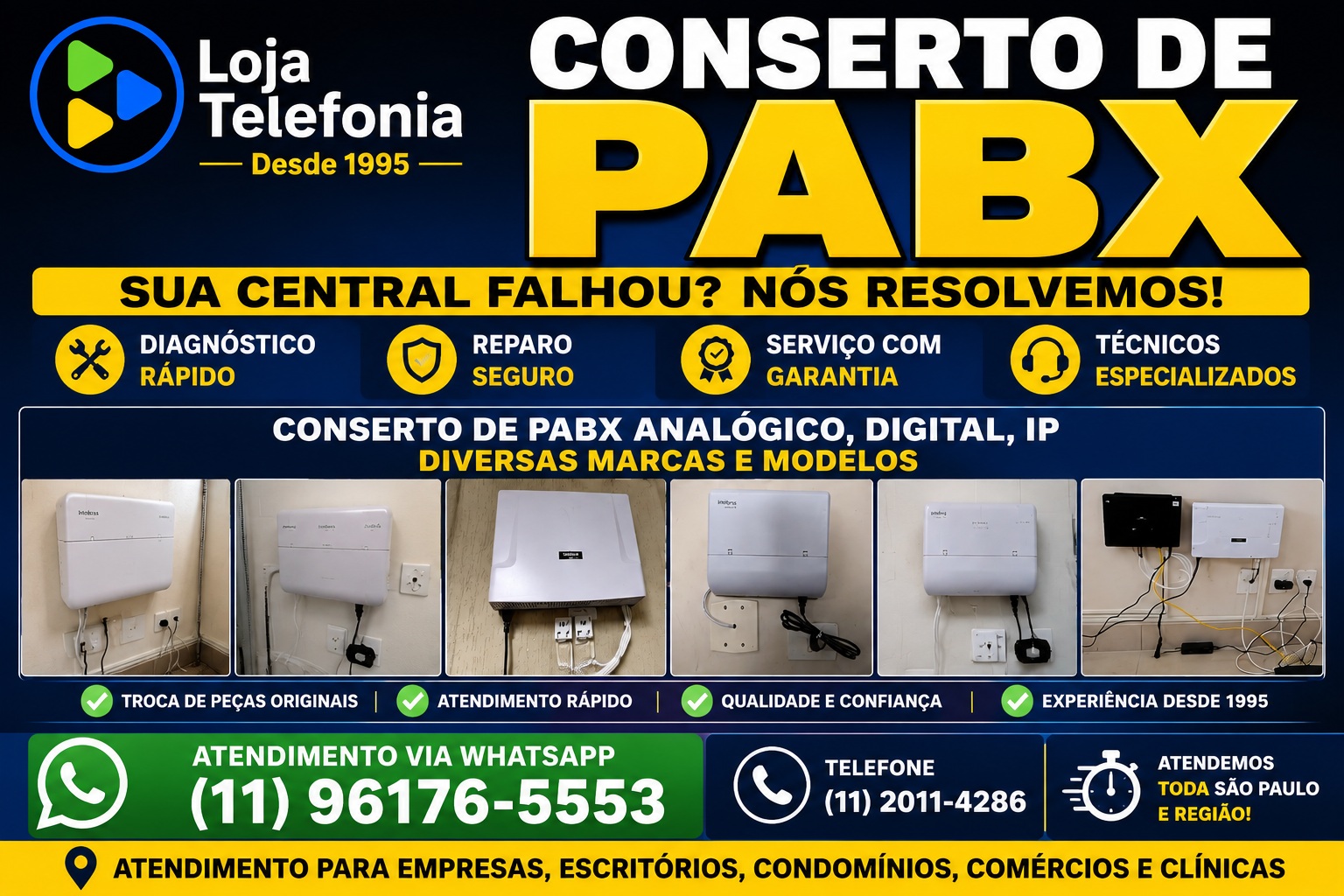 Conserto de PABX