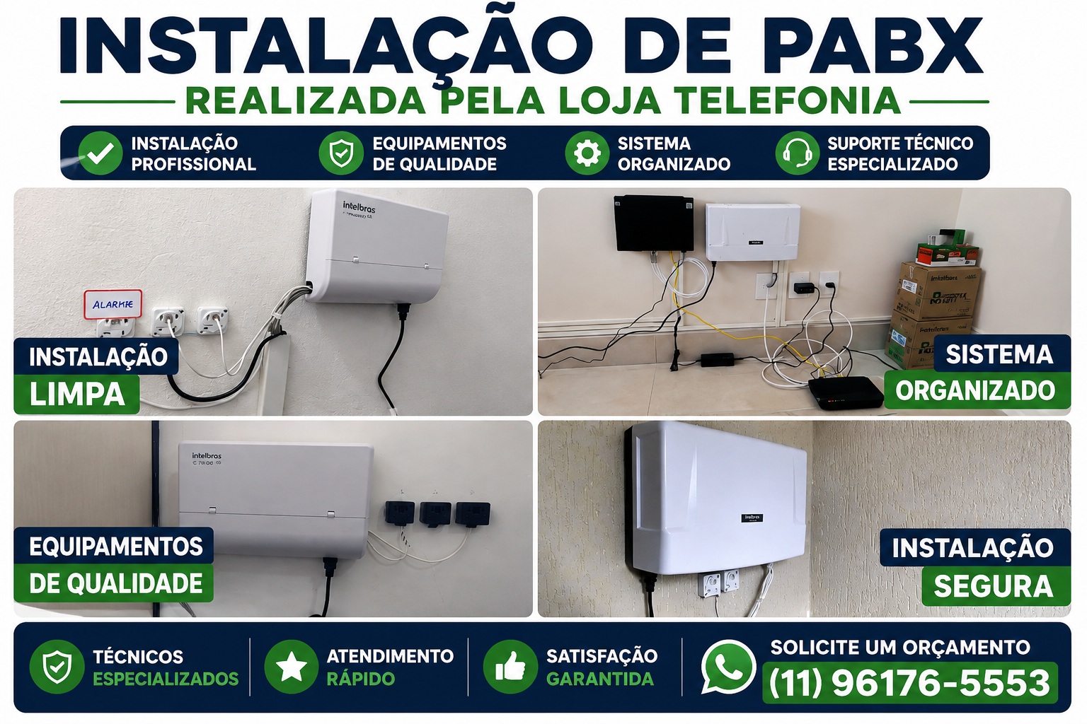 Instalação de PABX