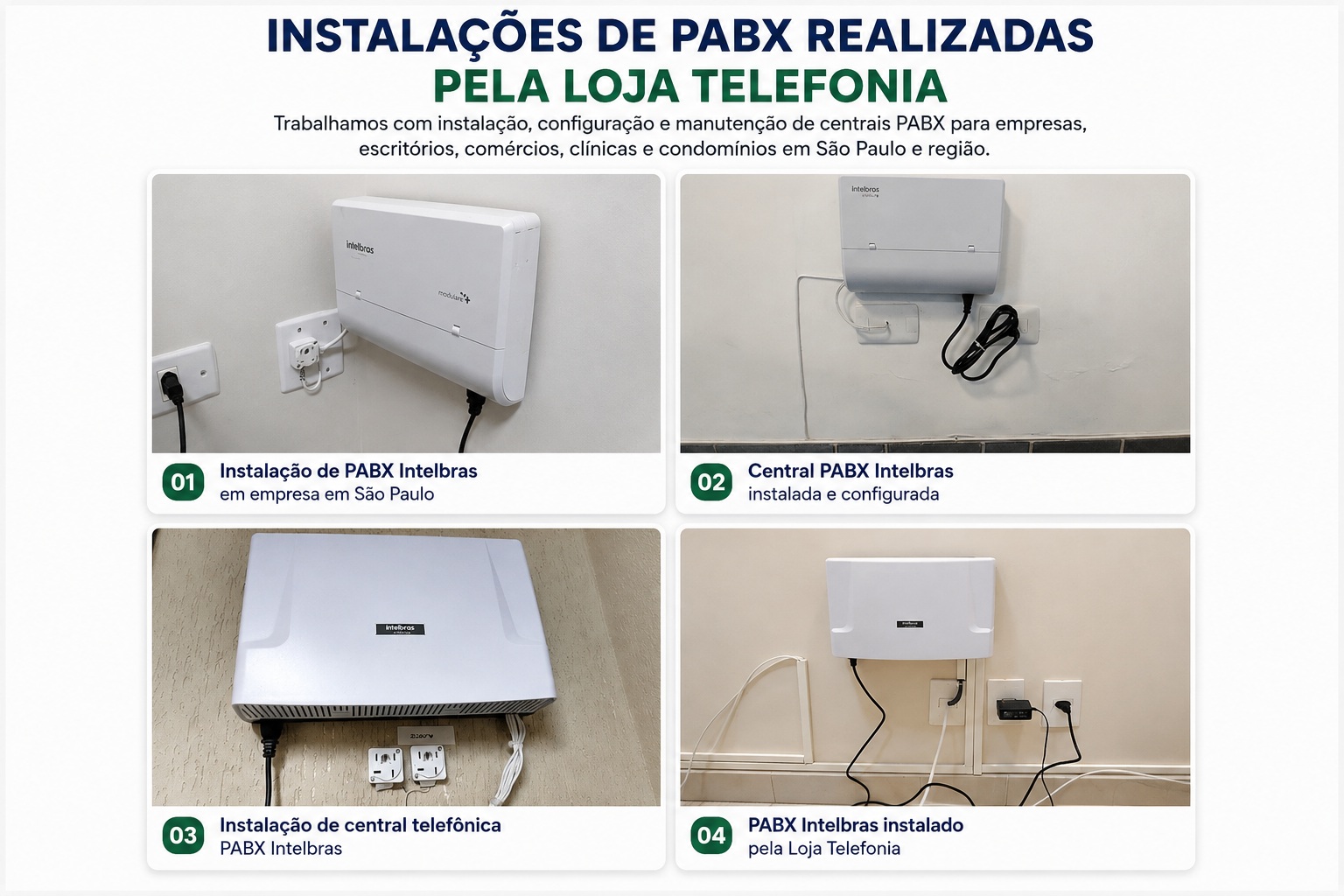 Instalação de PABX