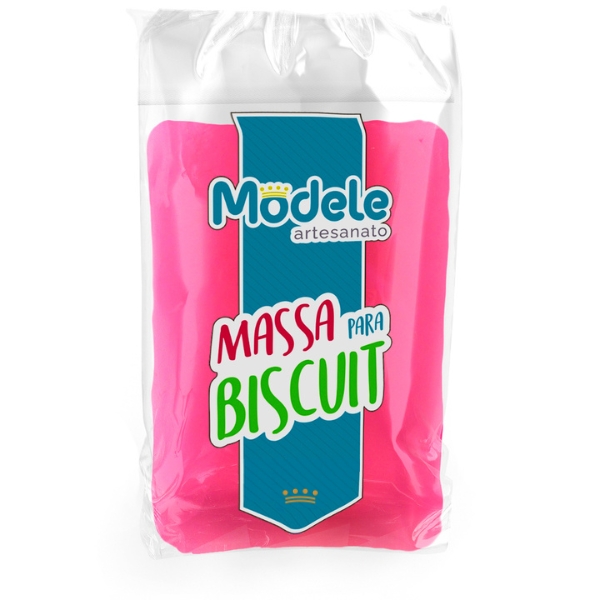 Massa Biscuit 062 Vermelho Neon - Modele Artesanato