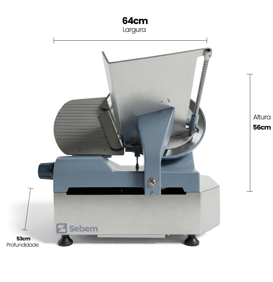 Medidas Fatiador de Frios Automático Sebem