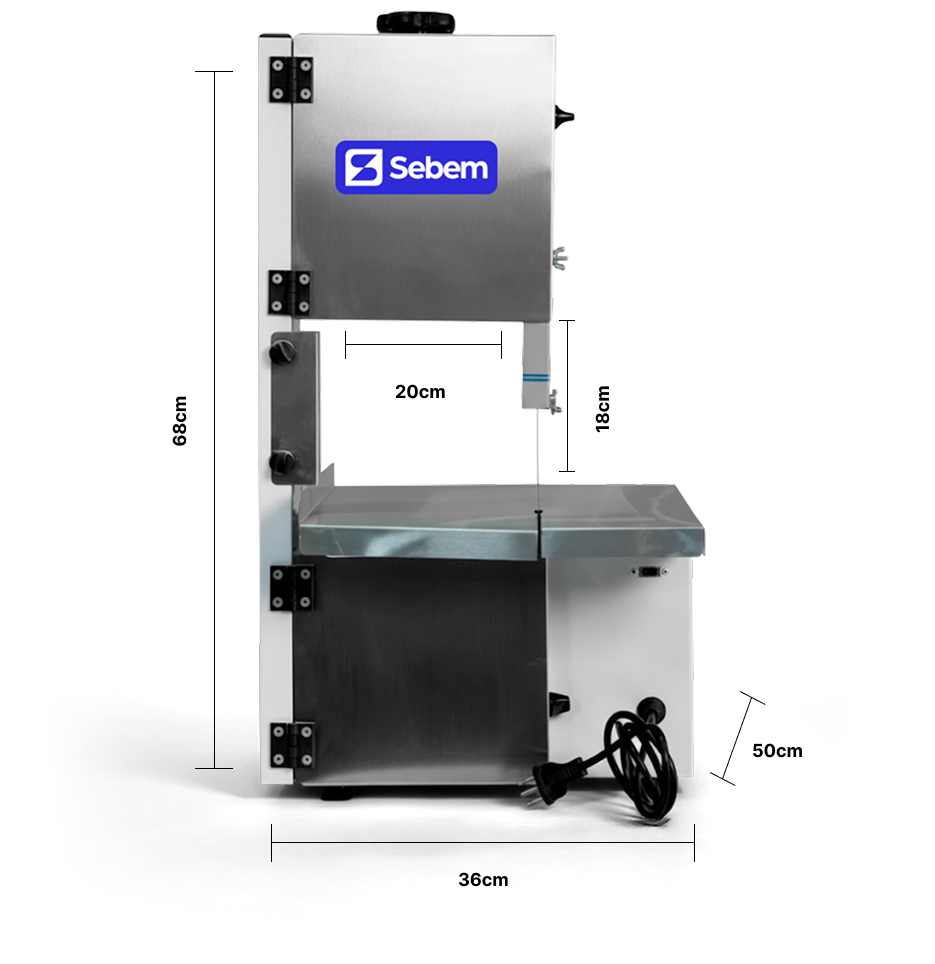 Medidas mini serra fita Sebem