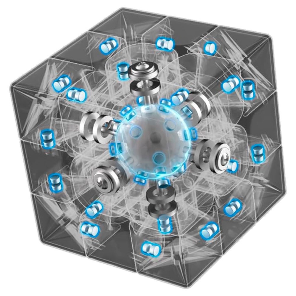 yu＊M Cubo Mágico 3x3x3 Moyu YS3M UV 20 ímãs Ball Core - Oncube: os