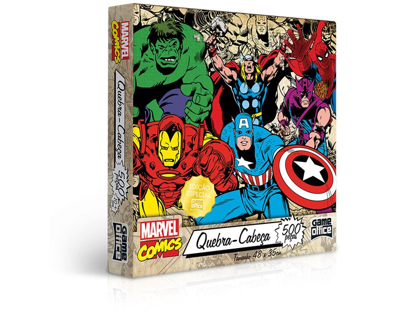 Quebra-Cabeça Marvel Comics 500 Peças - Oncube: os melhores cubos